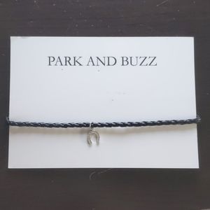 Leather Cord Horseshoe Choker